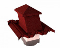 Вентиляционный выход Gerard G 15-45 (пластик), 150х150 мм, burgundy (151)