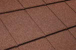 Композитная черепица Метротайл (Metrotile) серия I-Panel, цвет красный, 1340х430 мм