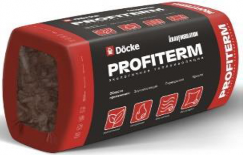 Утеплитель Дёке (Docke) ПРОФИТЕРМ/PROFITERM TS 038 Aquastatik 50x600x1300 12,48м2/0,624м3