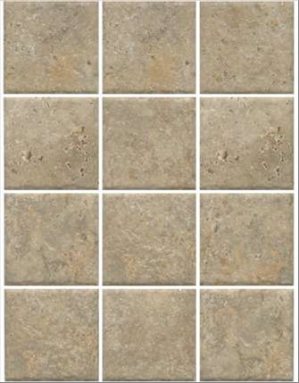 Керамический гранит KERAMA MARAZZI Брюссель бежевый матовый из 12 частей 9,8х9,8