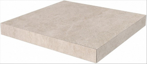 Керамический гранит KERAMA MARAZZI Ступень угловая клееная Роверелла бежевый  33x33x0,9