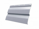 Металлический сайдинг Гранд Лайн / Grand Line профиль Корабельная доска, Satin 0.5, цвет Ral 9006 (с