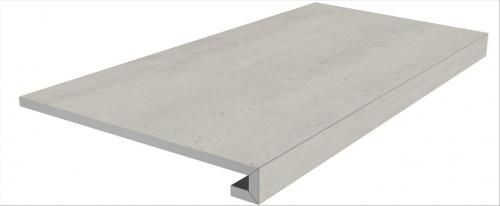 Керамический гранит KERAMA MARAZZI Ступень клеёная Сан-Марко серый светлый матовый 33x80x0,9