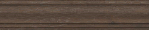 Керамический гранит KERAMA MARAZZI Плинтус Тровазо коричневый тёмный матовый 39,8x8x1,55