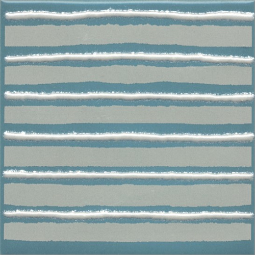 Керамический гранит KERAMA MARAZZI Декор Бахия 4 бирюзовый глянцевый 9,8x9,8x0,7