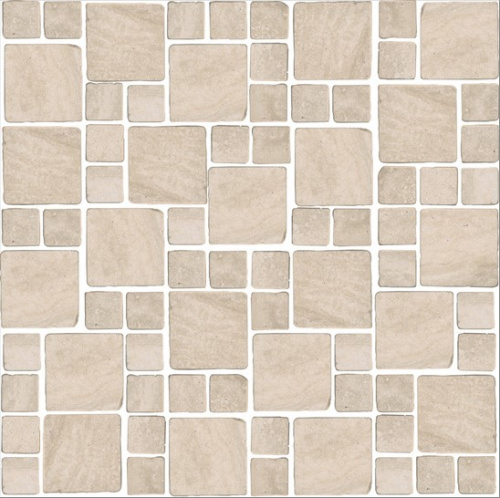 Керамический гранит KERAMA MARAZZI Декор Риальто Антика 3 мозаичный бежевый светлый матовый 30x30x0,9