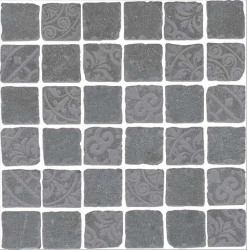 Керамический гранит KERAMA MARAZZI Декор Про Фьюче серый темный мозаичный  30x30x0,9