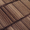 Композитная черепица Метротайл (Metrotile) серия MetroShake II, цвет цедар-браун, 1330х410 мм