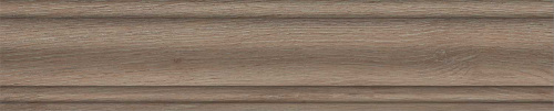 Керамический гранит KERAMA MARAZZI Плинтус Тровазо бежевый тёмный матовый 39,8x8x1,55
