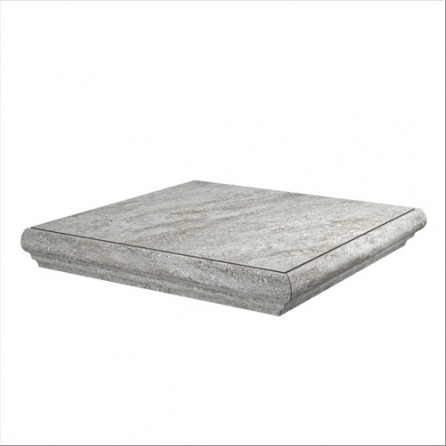 Керамический гранит KERAMA MARAZZI Ступень угловая Терраса серый левая  30x30x0,8