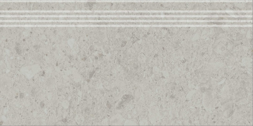 Керамический гранит KERAMA MARAZZI Ступень Чеппо ди Гре серый светлый матовый обрезной 30x60x0,9