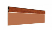 Финишная планка AQUASYSTEM, 0.45 Printech, 2000 мм, Американский орех