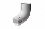 Колено 72° Docke STAL PREMIUM D90, RAL 9010 пломбир