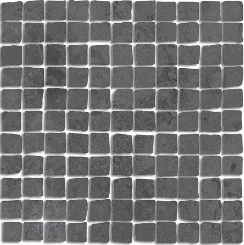 Керамический гранит KERAMA MARAZZI Декор Про Лаймстоун Спакко мозаичный серый тёмный матовый 20x20x0,9