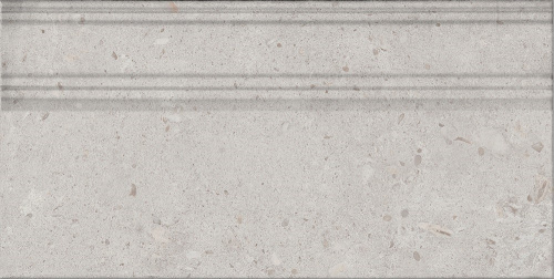 Керамическая плитка KERAMA MARAZZI Плинтус Риккарди серый светлый матовый обрезной 20x40x1,6