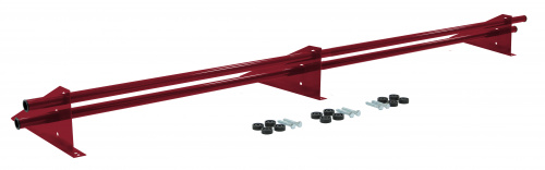 Снегозадержатель Grand Line (Гранд Лайн) Optima, трубчатый универсальный для металлочерепицы и мягкой кровли 3.0 м, цвет RAL 3003 (красный)