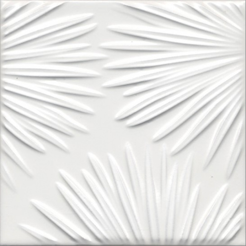 Керамическая плитка KERAMA MARAZZI Декор Агдаль 4 белый матовый структура 15x15x0,9