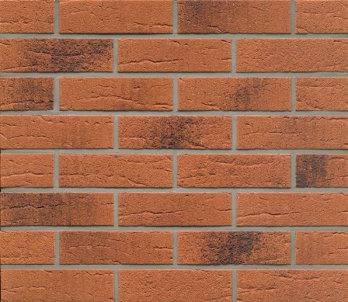 Клинкерная фасадная плитка Feldhaus Klinker R228 Terracotta rustico carbo