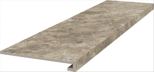 Керамический гранит KERAMA MARAZZI Ступень клееная Ирпина бежевый обрезной 33x119,5x0,9