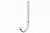 Карнизный крюк длинный Docke STAL PREMIUM D125, RAL 9010 пломбир
