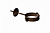 Хомут трубы Docke STAL PREMIUM D90, RAL 8017 каштан
