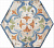 Керамический гранит KERAMA MARAZZI Декор Виченца Майолика  20x23,1x0,7
