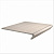 Керамический гранит KERAMA MARAZZI Ступень фронтальная Пантеон бежевый  40,2x34x0,8