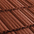 Композитная черепица Метротайл (Metrotile) серия MetroShake II, цвет терракот, 1330х410 мм