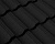 Композитная черепица Gerard Heritage, 1250x367мм, deep black