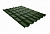Металлочерепица Руукки Ruukki Monterrey FEB Forma 0,5 Polyester (PE), Zn 275 (хвойно-зелёный) RR11