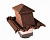 Вентиляционный выход Gerard G 15-45 (пластик), 150х150 мм, chestnut (121)