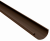 Желоб полукруглый Grand Line 125 мм 3 м Matte PU RAL 8017