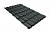 Волновой профиль Grand Line Kvinta plus, 0,5 GreenCoat Pural BT, Zn 275, RR 23 темно-серый (RAL 7024 мокрый асфальт) 