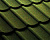 Композитная черепица Gerard Diamant, 1270x398мм, sage