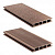 Террасная доска CM Decking Natur ДПК (пустотелая) 3000x135x25 мм, WENGE (венге)