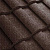 Композитная черепица Метротайл (Metrotile) серия MetroRoman, цвет коричневый, 1280х410 мм