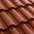 Композитная черепица Метротайл (Metrotile) серия MetroRoman, цвет терракот, 1280х410 мм