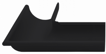 Угол желоба внешний Grand Line 90 гр 125 мм Matte PU RAL 9005