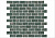 Керамическая плитка KERAMA MARAZZI Декор Эвора мозаичный зеленый глянцевый 32x30x0,9