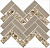 Керамический гранит KERAMA MARAZZI Декор Монтиони мозаичный коричневый светлый 34x35,5x0,9