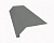 Карнизная планка (капельник), 2000 мм РЕ Ral 7005 (серый)