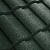 Композитная черепица Метротайл (Metrotile) серия MetroRoman, цвет темно-зеленый, 1280х410 мм