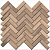 Керамический гранит KERAMA MARAZZI Декор Селект Вуд бежевый мозаичный  33x33x0,9