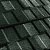 Композитная черепица Метротайл (Metrotile) серия MetroViksen, цвет Тёмно-зелёный, 1330х410 мм