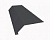 Карнизная планка (капельник), 2000 мм РЕ Ral 9011 (черный)
