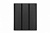 Софит без перфорации AQUASYSTEM, 0.5 PE Matt, Zn 140, 2400х303 мм, RAL 9005 черный