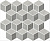 Керамическая плитка KERAMA MARAZZI Декор Риальто 2 мозаичный глянцевый 45x37,5x1