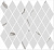 Керамическая плитка KERAMA MARAZZI Декор Монте Тиберио мозаичный белый глянцевый 37,5x35x1