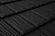 Композитная черепица Метротайл (Metrotile) серия I-Shake, цвет черный, 1340х430 мм