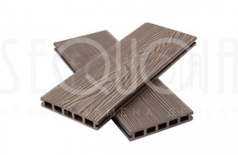 Террасная доска дпк SEQUOIA MIX BROWN1